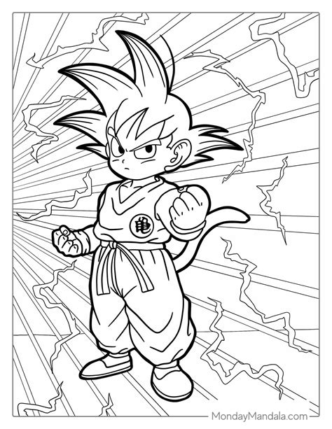 dragon ball z coloring page|dragon ball z coloring pages goku.